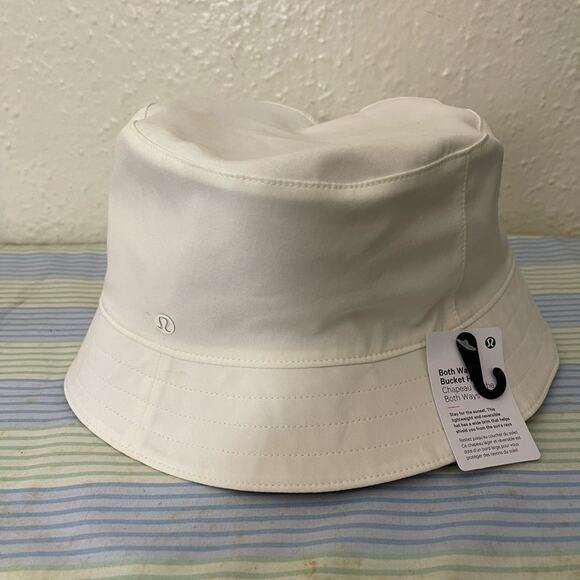 Lululemon Women\'s Both Ways Bucket Hat Lemon Sorbet/Autumn Orange Size L/XL NWT main image 2